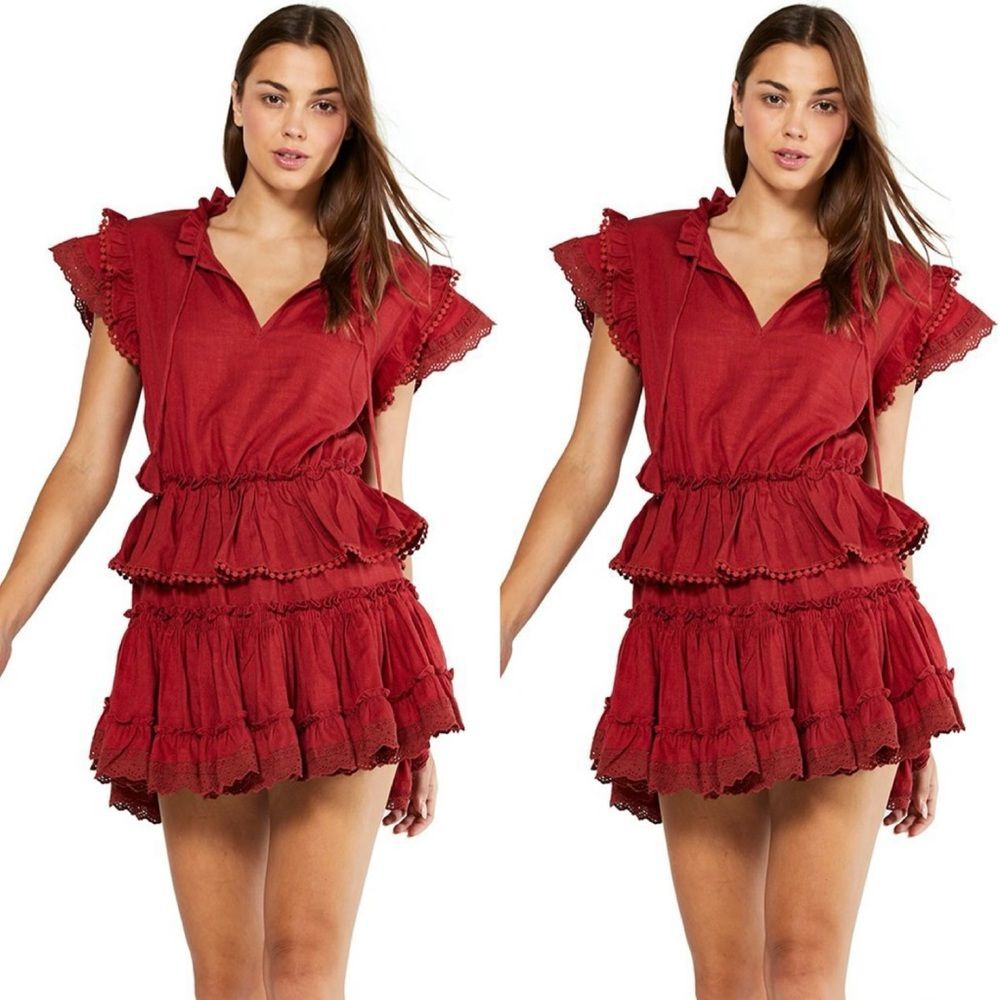 Anthropologie Kamyla Ruffled Mini Dress x MISA